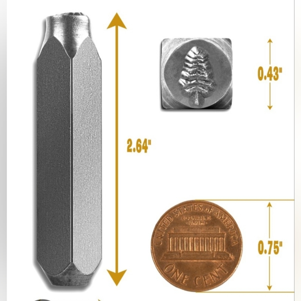 Tree Metal Stamp Set Art Jewelry Making Supplies